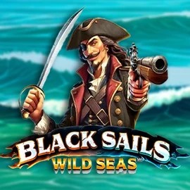 Official Slots logo: Black Sails Wild Seas by Infinity Dragon Studios at Rakoo Casino