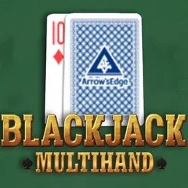 Multihand Blackjack online game logo by Pragmatic Play on rakoocasinoo.nl