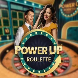 Official Live Casino logo: PowerUP Roulette by Pragmatic Play at Rakoo Casino