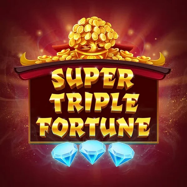 Super Triple Fortune slot logo by Greentube at Rakoo Casino