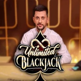 Unlimited Blackjack online game logo by Ezugi on rakoocasinoo.nl